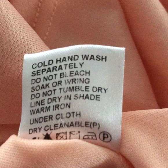 Size 10 peach/black high-low dress - Picture 5 of 5